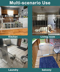Extra Wide Pressure Mounted Baby Gate Walk Through For Kids And Pets With Extension For Doorways In Kitchen And Balcony