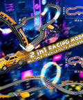 Epic Dope Slot Car Race Track Set For Kids Ages 4 5 6 7 8-12 With Four High Speed Cars, Dual Lane Lap Counter, Circular Overpass Track