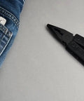 Rugged Pocket Clip For Multitools And Swiss Knives Belt Clip Attachment Upgrade For Everyday Carry Secure Pocket Carry Easy On And Off Black Finish Durable EDC Accessory on jeans