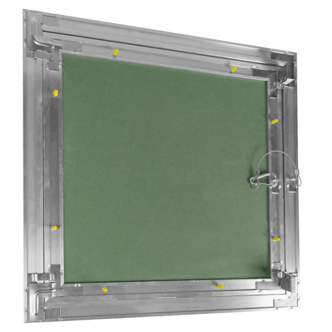 A Total Game Changer For Renos Rock Solid 16 By 16 Aluminum Wall Access Panel For Drywall with secure tether and click latch.