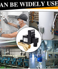 Automatic Drain Valve Kit For Air Compressors With Electronic Tank Drain, shown with installations and components