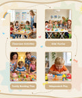 Children using 66 Color Modeling Clay Kit For Kids With Tools in various settings like classroom activities and family bonding.