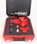 Professional Grade 3/4 Inch Composite Twin Hammer Pneumatic Air Impact Wrench With Killer 1475 Ft Lbs Max Torque in red case