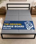 Queen Size Bunkie Board Sets Flat Against Your Under Bed Support Frame To Stop Slats From Playing Games And Quit Mattress Sagging Quick For Durable Twin Wall Platform on bed frame.