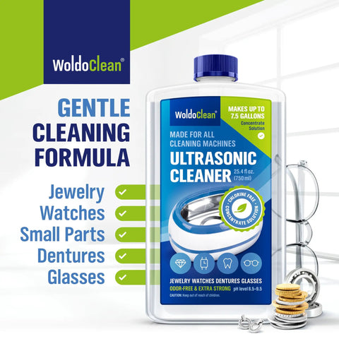 Heavy Duty Ultrasonic Cleaner Concentrate That Makes Eight Gallons For Glasses Retainers Dentures Aligners Razors And Firearm Parts Doing A Beast Mode Job On Stubborn Grime With Zero Hassle