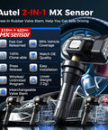 Programmable TPMS Sensor MX 315/433MHz For Cars And Light Trucks, Universal Coverage, Easy Setup, Cost-Effective Tire Pressure Monitoring Sensor For Shops And DIYers, 99 Percent Vehicle Compatibility, press-in rubber valve stem