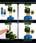Pro Grade Propane Torch Head With Igniter Upgrade Longer Tube For MAPP MAP Gas Fuel On 1 Lb Tanks setup instructions