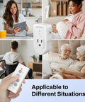 Wireless Remote Control Outlet Kit With 3 Outlets And 1 Remote For Lights And Fans And Christmas Lights And Small Appliances