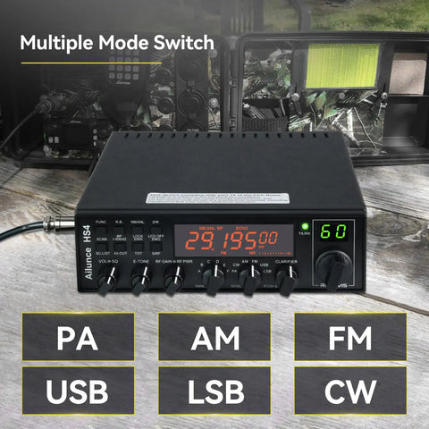 Long Range 10 Meter Ham Radio Base Station Transceiver With SSB CW LSB USB AM FM PA Noise Reduction SWR Protection ASQ