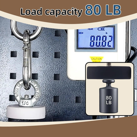 Heavy Duty Rubber Coated Mounting Magnets With Anti Scratch And Anti Corrosion Finish Over 80 Lb Load display