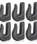 Heavy Duty Weld On Grab Chain Hook Three Eighths Inch G70 Forged Steel Tow Hook 6 Pack for Cars, Trucks, SUVs, and RVs