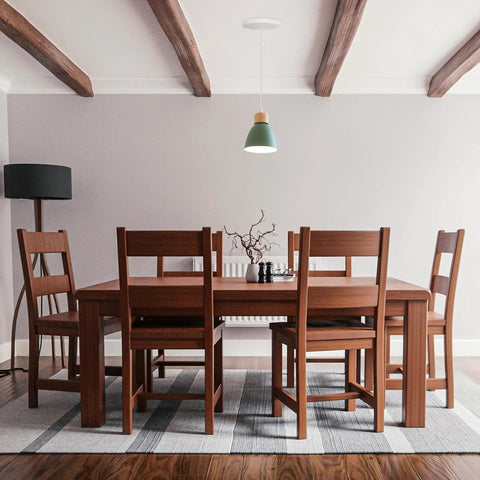 Kiven Instant Light Conversion Kit for 4/5/6inch Hole,Metal Farmhouse Lighting in a modern dining room setting.
