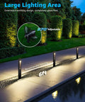 12 Pack Low Voltage Pathway Lights With 4 Spotlights Landscape Kit For Path Garden Yard And Patio Black Cast Aluminum