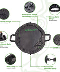 Features of Wetsuit Changing Mat And 2 In 1 Gear Bag With 5000X Waterproof Tech, highlighting design, straps, and material details.