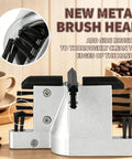 New metal brush head for Smooth Operator Automatic Espresso Portafilter Cleaner, designed for thorough edge cleaning.