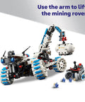 Technic Moon Rover Build Kit For Kids 10 Plus with arm lifting feature and realistic suspension on all-terrain wheels