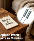 2 Pack Premium Recliner Springs 4 Inch Hook To Hook Replacement Parts Built Tough For Lazy Boy Lane Sofa Chair Mechanism Repairs on wooden table.