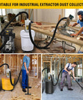 Dust Separator For Wet And Dry Shop Vacuums With Cyclone Design Delivers Up To Ninety Nine Point Five Percent Debris Capture Before Reaching The Filter Boosting Suction And Preventing Clogs DXVCS001 used in workshop and construction settings