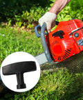 2 Pack Cord Handle Set For Honda GX Engines Recoil Starter Grips Durable Replacement Rope Pull Handles for GX160 GX200 GX240 GX270 GX340 GX390 Lawn Mowers shown in use with a chainsaw.
