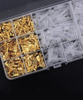 Super Cool Female And Male Spade Terminals Assortment Kit With Nylon Insulating Sleeves For Easy Wire Crimping And Professional Electrical Connections In 480 Piece Set, 2.8-6.3mm
