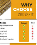 Brass Wire Tube Brush Set 6mm Diameter Flexible Cleaner comparison with Chiloskit brand features and benefits shown.