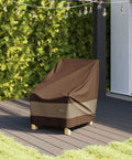 Ultimate Waterproof Patio Lounge Chair Cover For All Weather Protection, Built Tough Outdoor Furniture Cover Fits 32W X 37D X 36H on patio