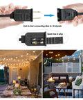 Outdoor String Lights 300Ft Led Waterproof Connectable G40 Globe Patio Lights With 156 Shatterproof Plastic Bulbs setup