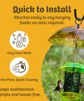Clear Dome Bird Feeder Rain Guard Ten And A Half Inch Weather Shield with attached feeder and birds.