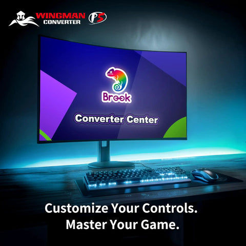 Wingman P5 Pro Controller Converter For P5 P4 And PC Plug And Play With Wireless And Wired Support, Six Axis Motion, Turbo Macro Remap, Converter Center Software, Exclusive Version, X Input Ready, Seamless Wireless Gaming Across Platforms. monitor with keyboard and mouse
