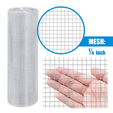 23 Gauge Galvanized Hardware Cloth With Quarter Inch Mesh 2 Feet By 25 Feet Rustproof Durable Fencing Wire roll