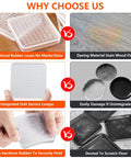 Comparison of features of Clear 2 Inch Furniture Coasters For Hardwood Floors, Square Non Slip Rubber Pads vs other products.