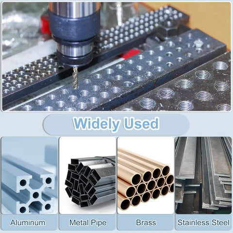 Sick Sharp Spiral Flute Thread Tap M14 x 1.5 Metric Machine Cutting Bit High Speed Steel in use on metal materials.