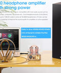 Dope U10 Mini Tube Headphone Amplifier For Home Audio HiFi Stereo Preamp with computer and headphones setup