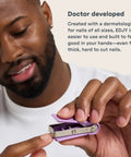 Man using Pro-Grade Fingernail Cutter With Sharp Stainless Steel Blade, Ergonomic Handle, Rust-Resistant Nail Clipper For Men And Women