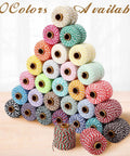 Colorful Cotton Twine Set Dope 30 Rolls Of 2mm Craft String For Wrapping DIY Projects Wedding Decor Gift Tying Home And Garden Use
