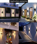 Application scenarios of Six Pack 12 Inch LED Square Up And Down Wall Lights 14W 4000K Day White Outdoor Aluminum Waterproof IP65