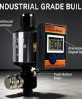 Pro Grade Digital Air Regulator With Water Separator And Moisture Trap Inline Dryer featuring precision gauge and push-button drain