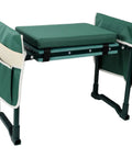 Garden Kneeler And Seat Bench With Two Free Tool Pouches Foldable Stool Multipurpose Gardening Kneeling Pad Extra Soft Wide Cushion Large Tool Bag