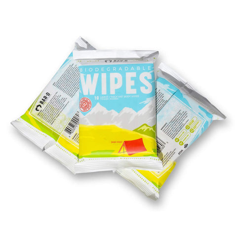 Biodegradable Body Wipes With Tea Tree Oil And Aloe Vera On The Go Fresh Wipes For Camping Hiking Post Workout Travel 3 Pack