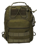 Waterproof 1000D Tactical Sling Bag For Everyday Carry And CCW, Ultra Lightweight 9L Compact Backpack Satchel with Padded Back