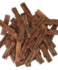 Straight Up Essential 4 Inch Craft Sticks, 45 Pcs Natural Wood Twigs With Original Bark For Rustic Diy Photo Props, School Art Projects And Handmade Card Making, Hella Versatile Bulk Supplies, pile of 45 rustic wood sticks with bark