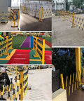 Straight Up Reliable Adjustable Retractable Accordion Safety Gate For Driveways And Pets in various settings, sizes, and uses.
