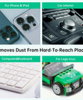 Disposable Compressed Air Duster for Computers and Keyboards, 10 Oz, 1 Pack, used for phones, car interiors, keyboards, and toys.