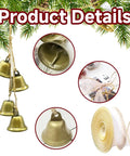 Farmhouse Bell Set For Cozy Rustic Vibes Antique Bronze Iron Cow Bells Door Hanging Decor Set Of 2 with jute rope and ribbon