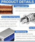 12V DC Solenoid Electromagnet With 20mm Stroke And 50N Hold Force Push Pull Type Open Frame Linear Motion Actuator For Automation Projects Durable Copper Coil Easy Install with copper coil, stainless springs, steel housing