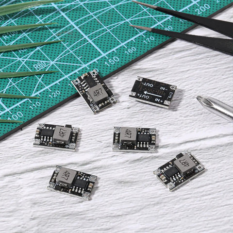 Six Pack 5V Buck Converter Modules Set 5V 30V To 5V DC DC Regulator Board MP1584EN 3A Adjustable Power Supply DIY view