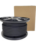Half Inch Black Shock Cord Bungee Rope, Marine Grade Polyester, 100 Foot Spool, UV Resistant And Abrasion Resistant Elastic Cord