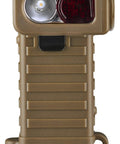 Sidewinder Boot Tactical Light With 2 AA Batteries, 55 Lumen LED, rugged polymer body, IPX7 waterproof, coyote color.