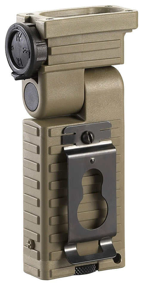Sidewinder 55 Lumen LED Military Flashlight With Two AA Batteries Go To Helmet And MOLLE Mount 185 Degree Tilt