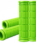 4 Pack Rubber Bike Handlebar Grips Replacement Non Slip Grips For Kids Bikes Scooters BMX Mountain And Cruiser Bikes Green